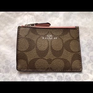 coach mini skinny id case